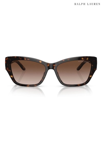 Ralph Lauren Brown Stirrup Arm Detail Sunglasses (C55360) | £168