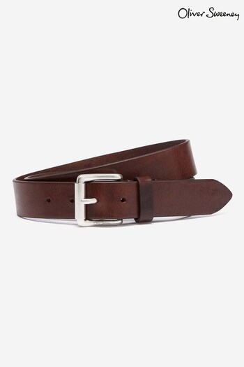 Oliver Sweeney Garda Calf Brown Leather Belt (C55374) | £89