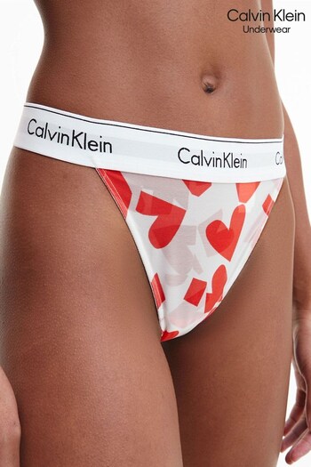 Calvin Klein Orange Modern Cotton Vday String Thong (C55403) | £23