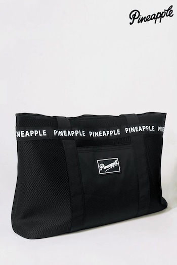 Pineapple Black Mesh Tote Bag (C55686) | £25