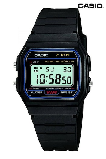 Casio 'Classic' Black and LCD Plastic/Resin Quartz Chronograph Watch (C55775) | £20
