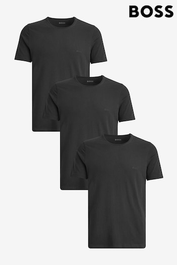 BOSS Black Cotton Logo T-Shirts mens 3 Pack (C56001) | £45