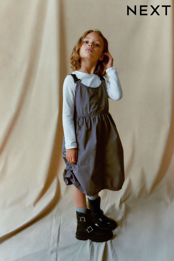 Buy Girls Pinafore Long Sleeve Dresses Online Next UK