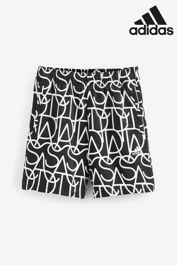 adidas Black Sportswear Scrip Shorts (C56486) | £35