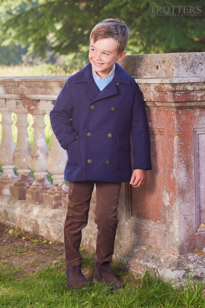 Boys navy hot sale pea coat