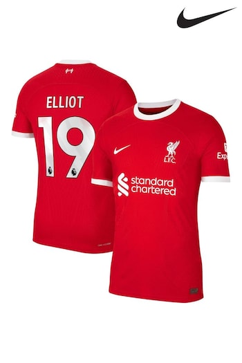 Nike plain Red Elliot - 19 Liverpool Home Match Shirt 2023-24 (C56800) | £140