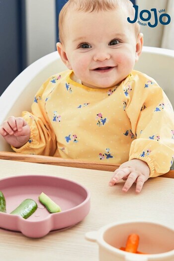 JoJo Maman Bébé Yellow Bird Deluxe Sleeved Bib (C56935) | £13