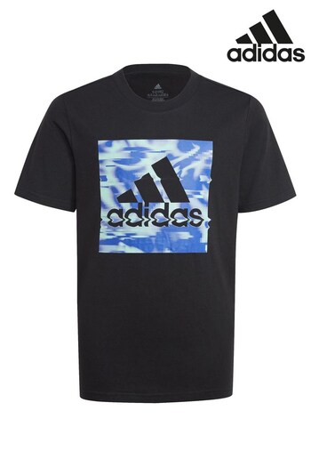 adidas puppy Junior Black Gaming Graphic T-Shirt (C56997) | £20