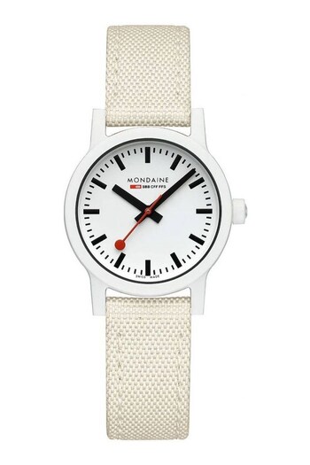 Mondaine Ladies Off White Essence Watch (C57116) | £189