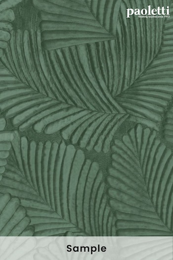 Riva Paoletti Green Palmeria Botanical Vinyl Wallpaper (C57347) | £1