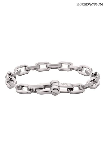 Emporio Armani Jewellery Gents Silver Tone Bracelet (C57472) | £135
