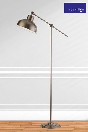 Searchlight Silver Lady Satin Floor Lamp (C57498) | £70