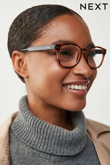 Tortoiseshell Brown Round Preppy Style Ready To Wear Reading Glasses (C57646) | £12