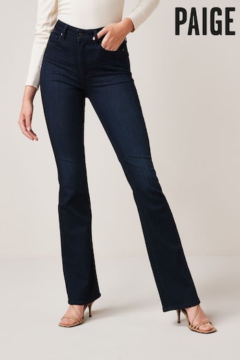 Paige High Rise Manhattan Bootcut semi-sheer Jeans (C57668) | £240