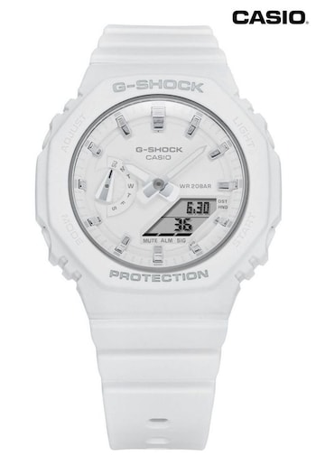 Casio 'G-Shock' White Plastic/Resin Quartz Chronograph Watch (C57729) | £100