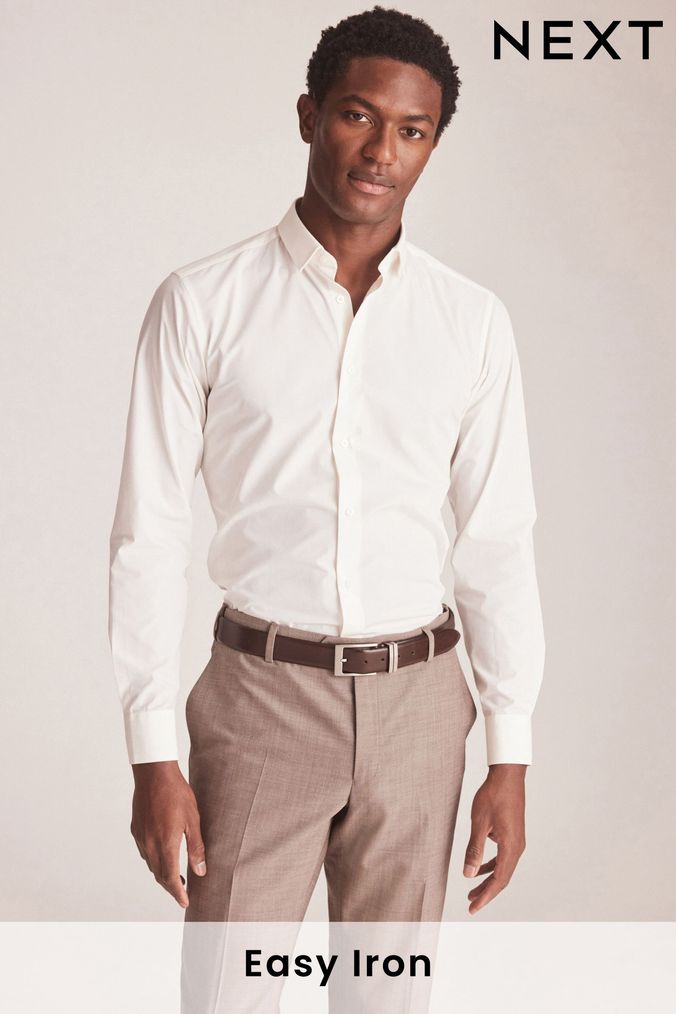 Cream Mens Shirts Cream Shirts for Men Next Official Site