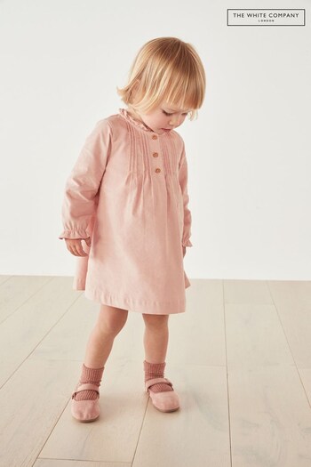 The White Company Pink Cord Frill Detail Dress (C57747) | £32 - £34