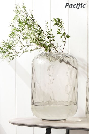 Pacific Clear Glass Quadrant Large Vase (C57772) | £50