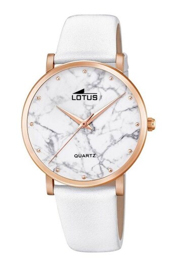 Lotus Ladies White Watch (C57880) | £95