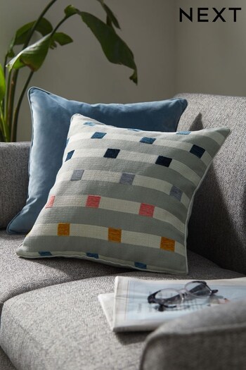 Multi Bright Wilson Geo Stripe Cushion (C58229) | £12