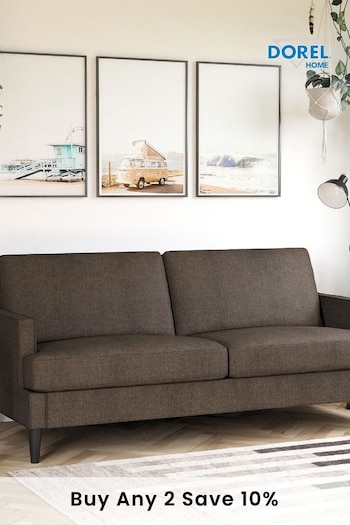 Queer Eye Grey Asher Linen Grey Sofa (C58329) | £500