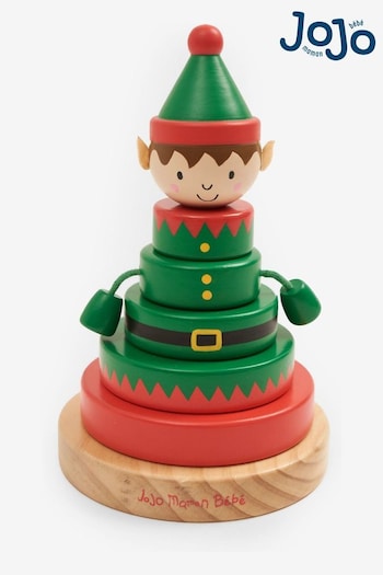 JoJo Maman Bébé Wooden Elf Stacking Toy (C58427) | £18