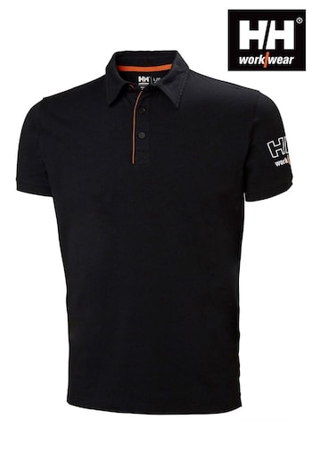Helly Hansen Kensington Black Polo Shirt (C58554) | £35