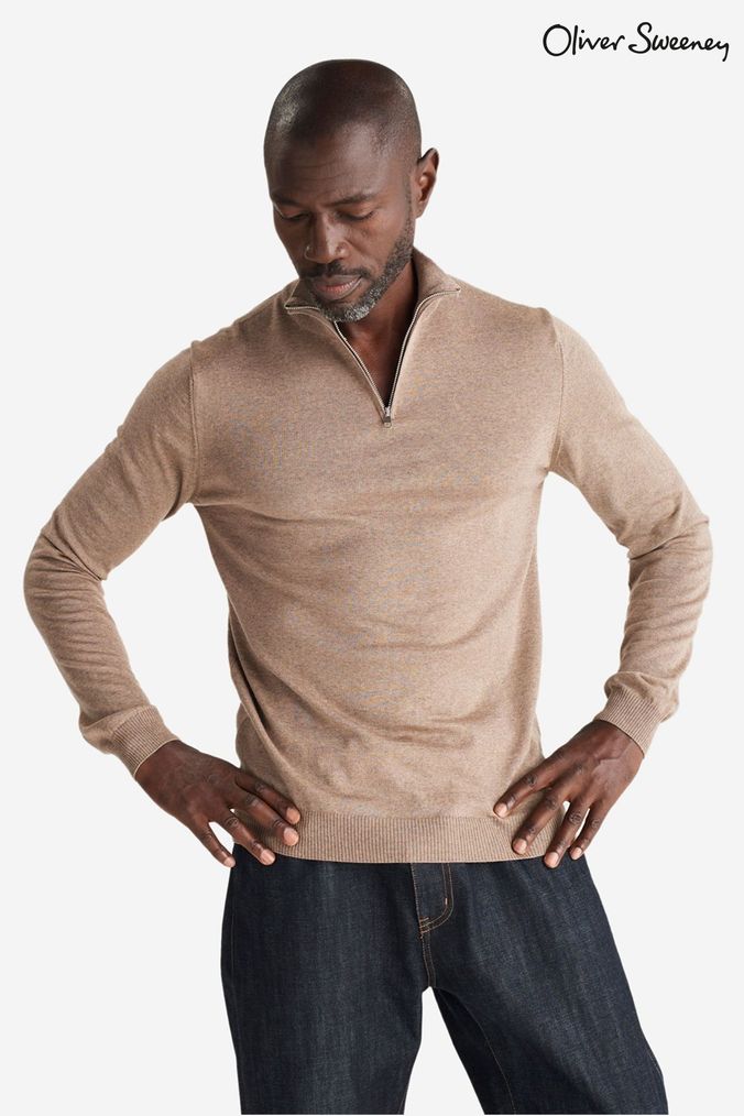 Next mens half zip on sale jumper