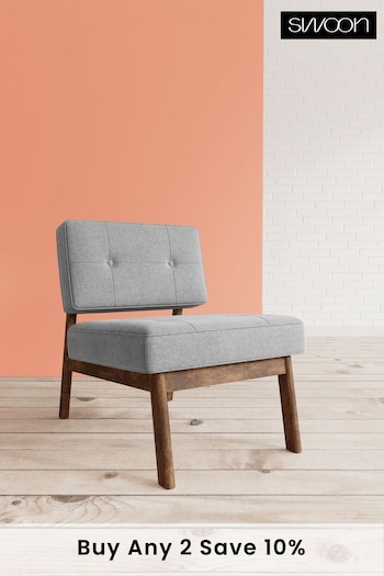 Swoon Smart Wool Pepper Grey Aron Chair (C58783) | £659