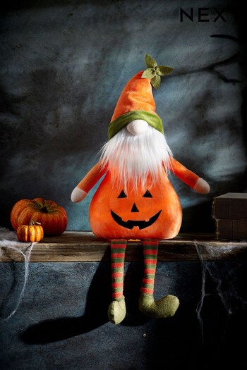 Orange Halloween Pumpkin Light Up Gonk (C58839) | £18