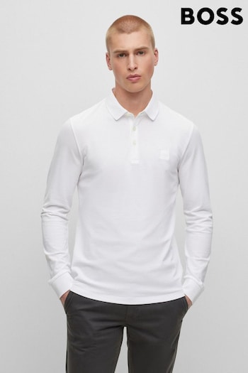 BOSS White Chrome Passerby Polo Shirt (C58851) | £89