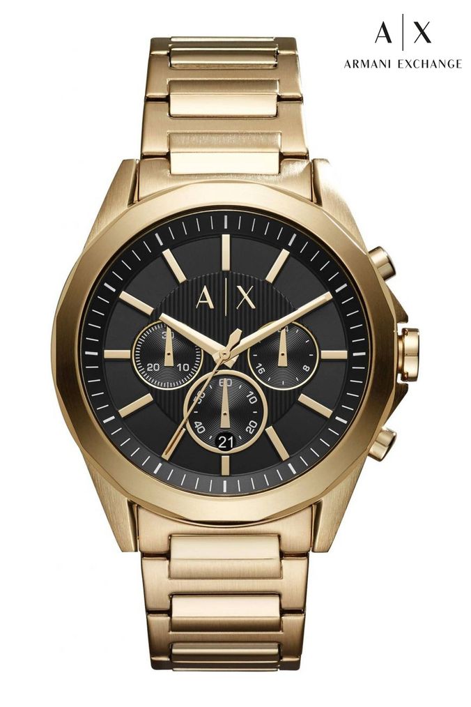 Armani exchange smart watch gold cheap