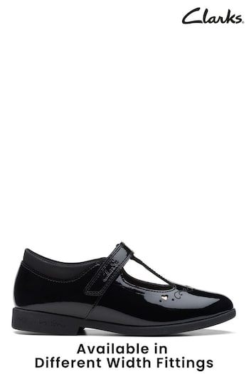 Clarks Black Multi Fit Pat Magic Step Lo Shoes (C59124) | £44