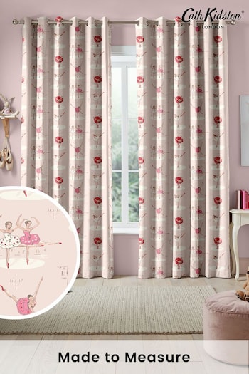 Cath Kidston Pink Kids Ballerinas Made To Measure Curtains (C59223) | £82