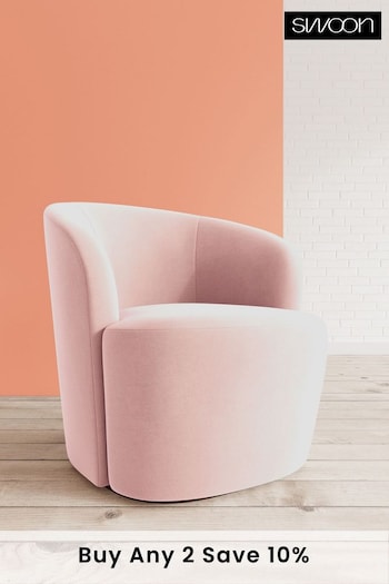 Swoon Easy Velvet Blush Pink Ritz Chair (C59267) | £809