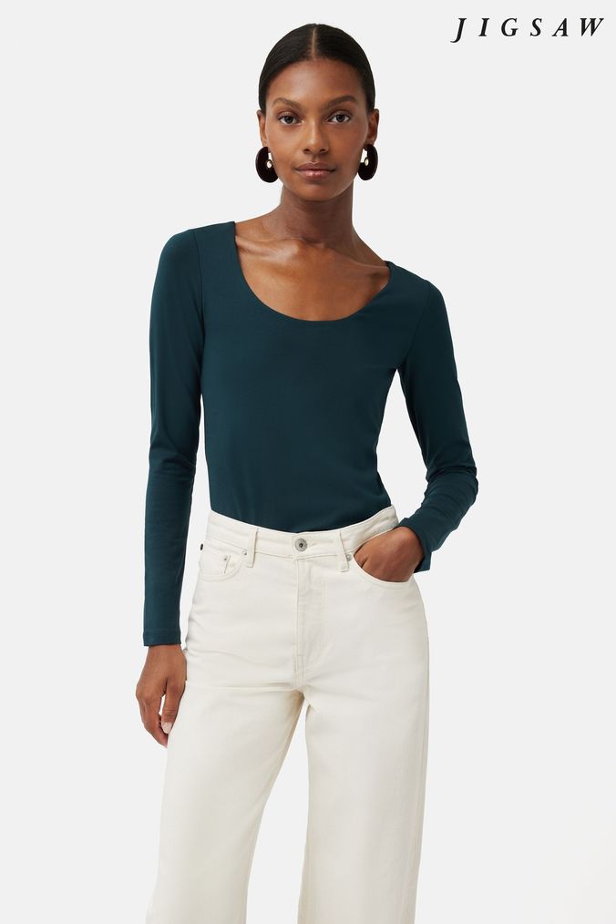 Shirts Vests Jigsaw Green Clothing Online Sportswear Wo Labo franceShops Buy Women s T