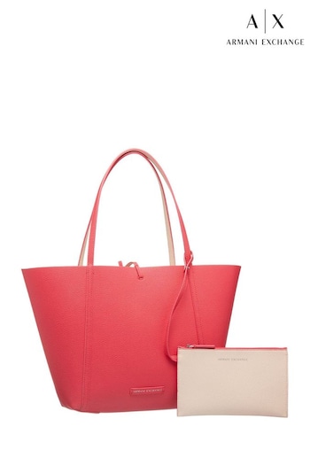 Armani Exchange Pink Reversible Bag And Wallet (C59400) | £110