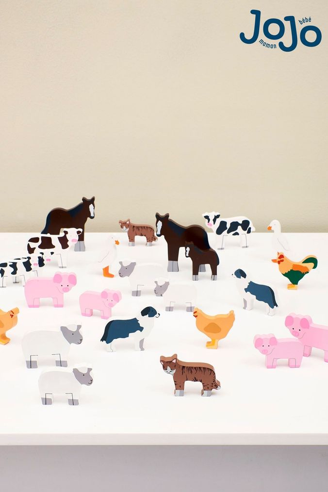 JoJo Maman Bébé Multi Pocket Farm Animals (C59405) | £18