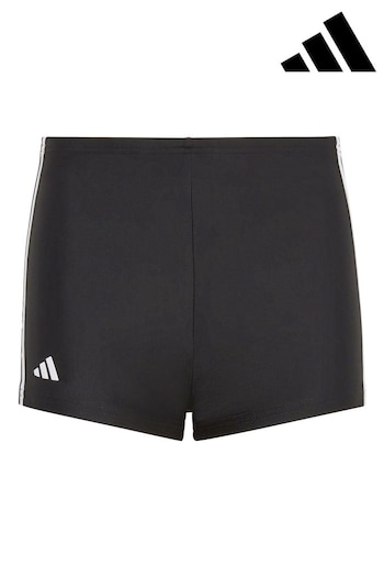 adidas Black Classic 3-Stripes Swim Boxers (C59476) | £18