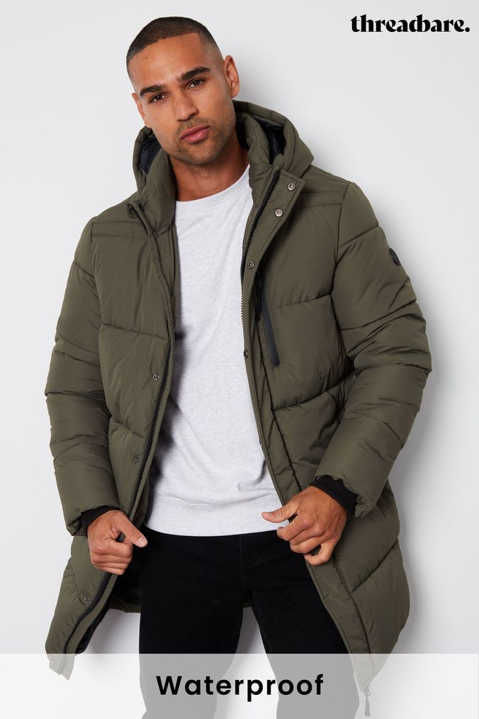 Khaki green coat mens shop