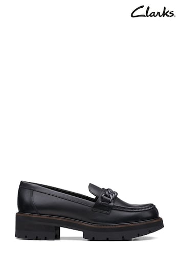 Clarks Black Leather Orianna Edge Shoes (C59671) | £90