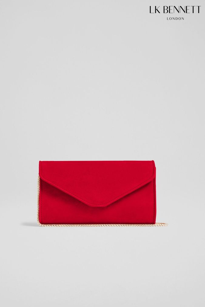 Red clutch bag next hotsell