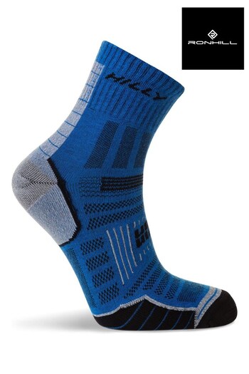 Ronhill Blue Hilly Twin Skin Anklet Socks (C59807) | £15