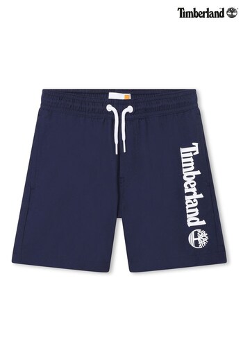 Timberland Navy Blue Logo Swim Shorts (C59890) | £37 - £46