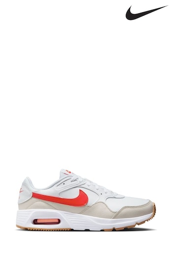 Nike White Red Air Max SC Trainers (C5J816) | £80