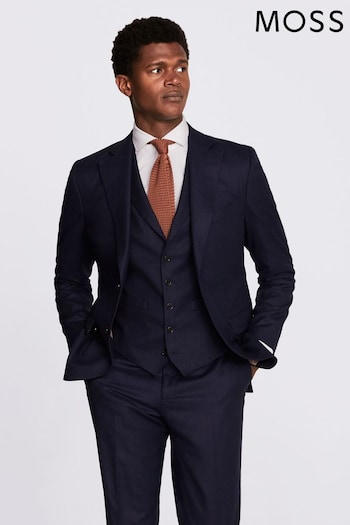 MOSS x Barberis Tailored Fit Blue Suit (C60040) | £319