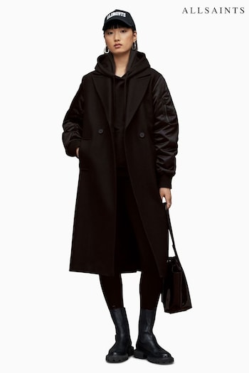 AllSaints Black Paulah Coat (C60060) | £359