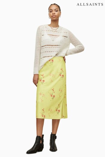AllSaints Yellow Raya Solanio Skirt (C60158) | £129