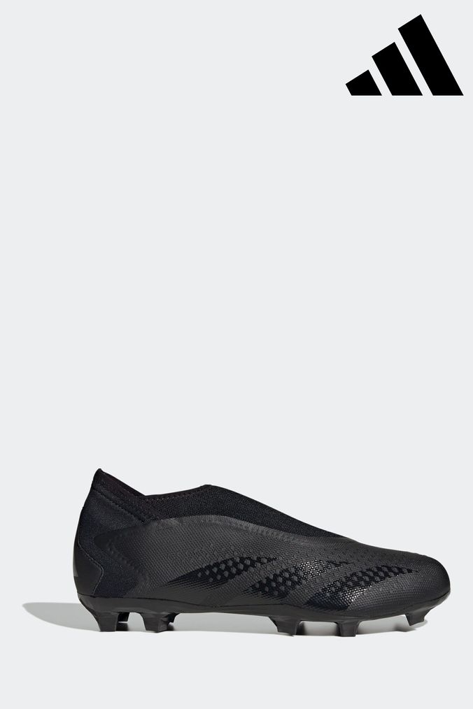adidas Black Adult Predator Accuracy.3 Laceless Firm Ground Boots (C60345) | £85