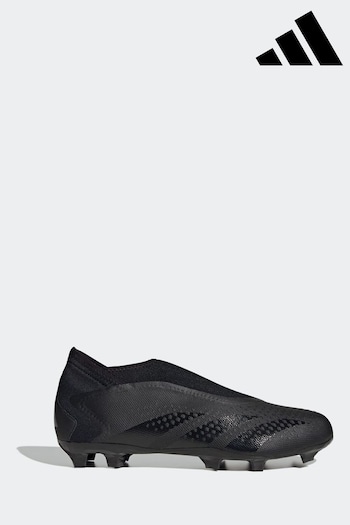 adidas Adios Black Adult Predator Accuracy.3 Laceless Firm Ground Boots (C60345) | £85